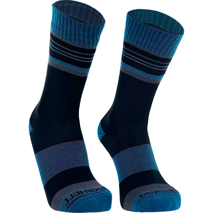 Водонепроницаемые носки DEXSHELL THERMLITE 2.0 черный/синий M (39-42) DS626MLB20M